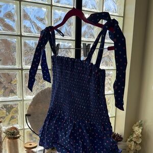 Lilly Pulitzer Blue Smocked Top